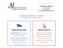 Tablet Screenshot of a1messengerservice.com